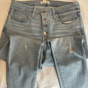 Madewell jeans size 31 skinny high rise